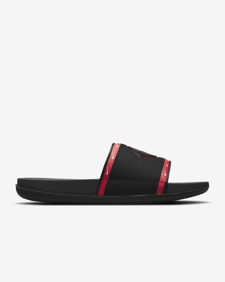 Chanclas Nike Offcourt (MLB Cleveland) Hombre Negras Rojas Blancas Gris | IOUQZ-1586