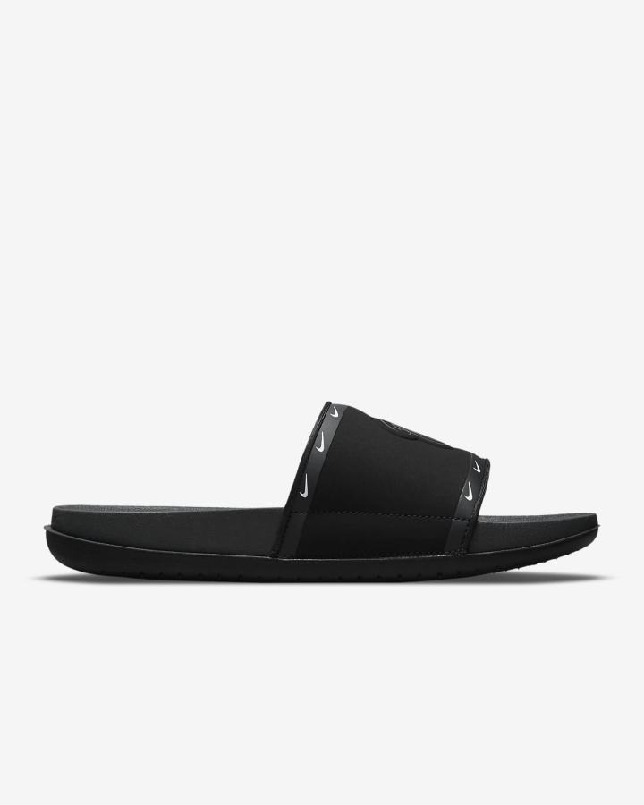 Chanclas Nike Offcourt (MLB Cleveland) Hombre Negras Azules Blancas Gris | LIUQH-4879