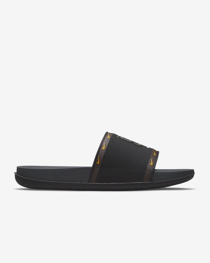Chanclas Nike Offcourt (MLB Cleveland) Hombre Negras Gris | ORXNQ-8401