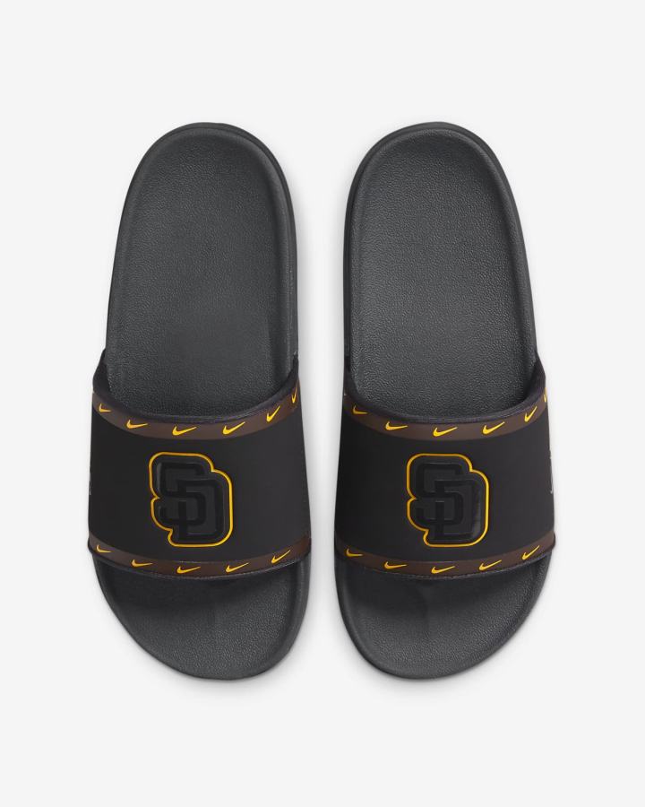 Chanclas Nike Offcourt (MLB Cleveland) Hombre Negras Gris | ORXNQ-8401