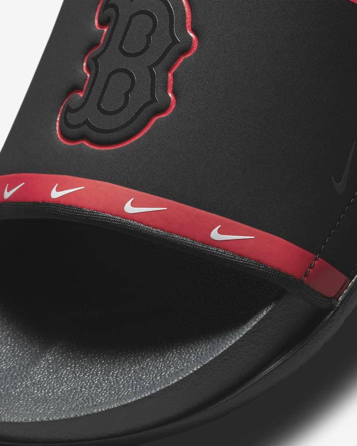 Chanclas Nike Offcourt (MLB Cleveland) Hombre Negras Rojas Blancas Gris | OYXLI-3826