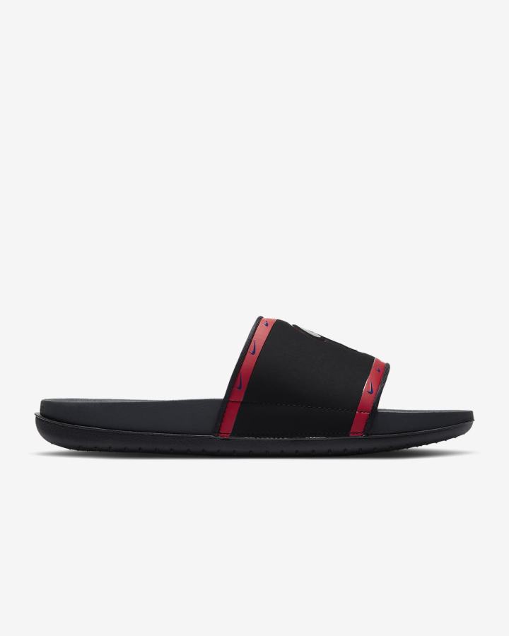 Chanclas Nike Offcourt (MLB Cleveland) Hombre Negras Rojas Azules Gris | PCITS-9016
