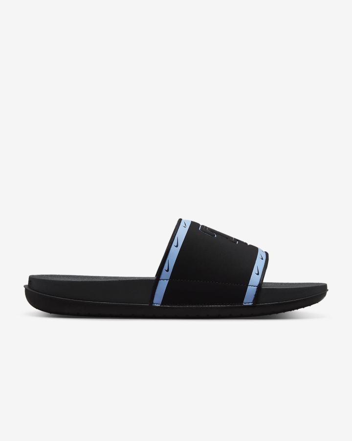 Chanclas Nike Offcourt (MLB Cleveland) Hombre Negras Azules Azul Marino Gris | RTNMZ-1062