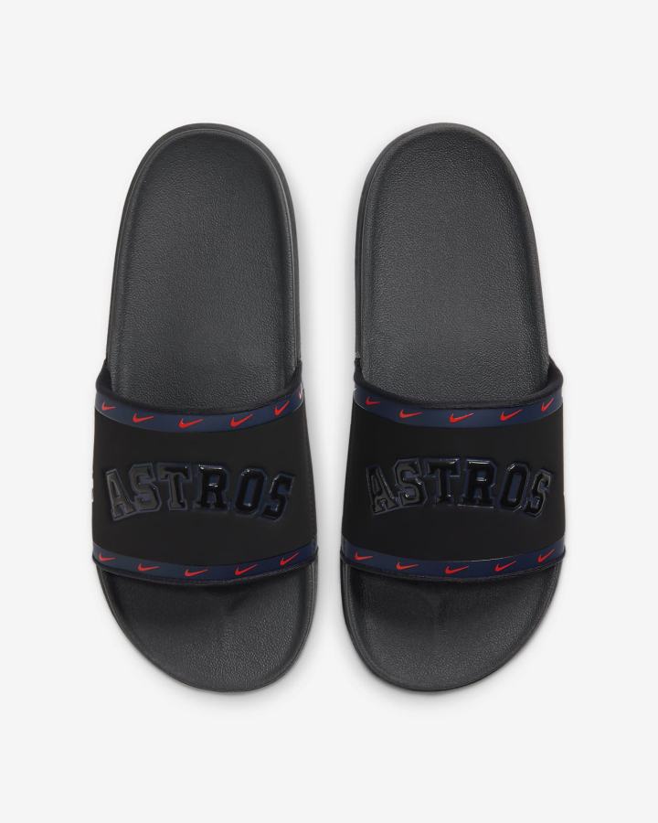 Chanclas Nike Offcourt (MLB Cleveland) Hombre Negras Azul Marino Naranjas Gris | TKUNQ-0345