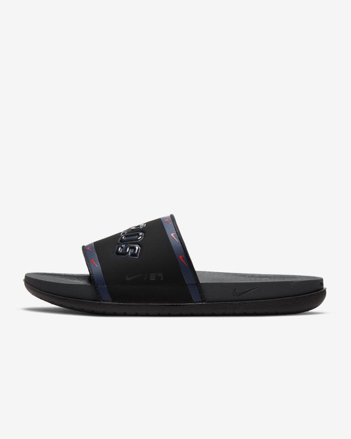 Chanclas Nike Offcourt (MLB Cleveland) Hombre Negras Azul Marino Naranjas Gris | TKUNQ-0345