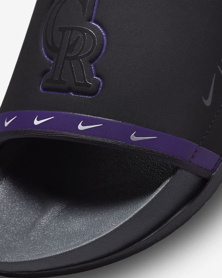 Chanclas Nike Offcourt (MLB Cleveland) Hombre Negras Moradas Gris | TRQEA-7961