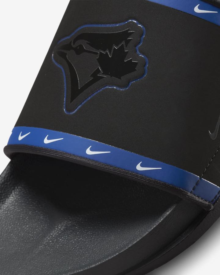 Chanclas Nike Offcourt (MLB Cleveland) Hombre Negras Azules Blancas Gris | ZVAGC-0915