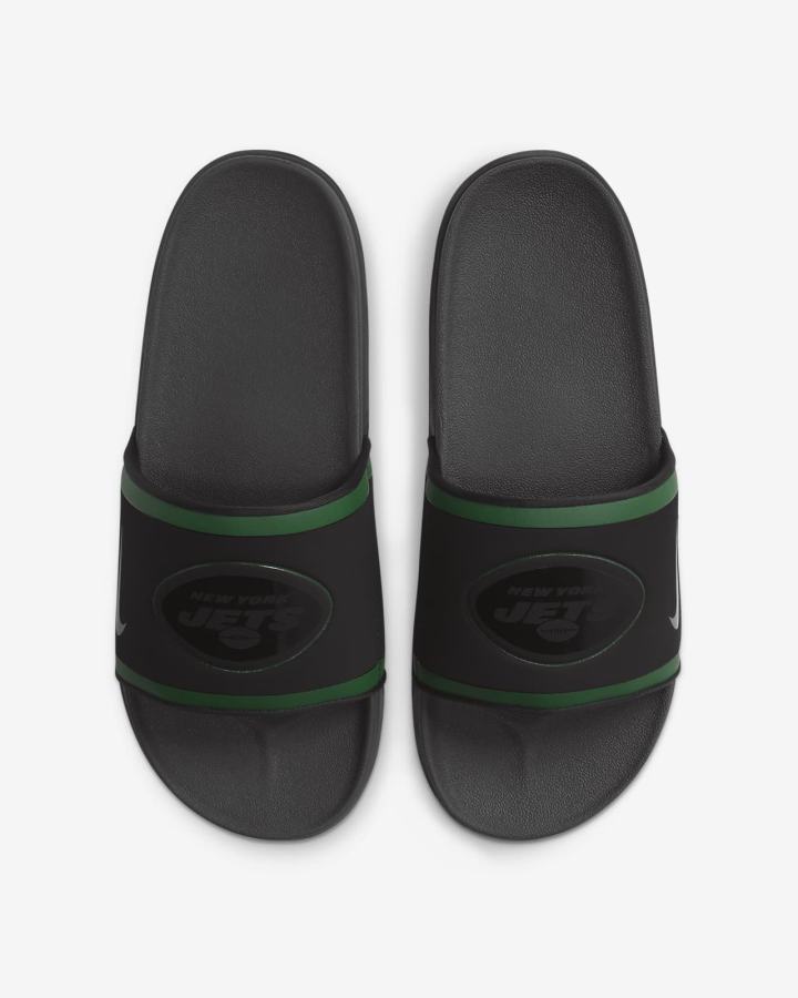Chanclas Nike Offcourt (NFL Carolina Panthers) Hombre Negras Verde Blancas Gris | BMUTG-8619