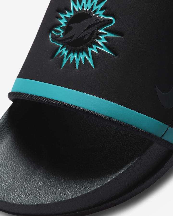 Chanclas Nike Offcourt (NFL Carolina Panthers) Hombre Negras Verde Naranjas Gris | GHINK-3456