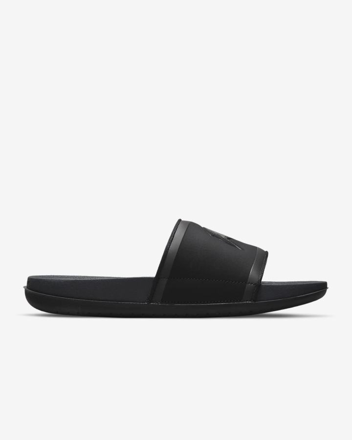 Chanclas Nike Offcourt (NFL Carolina Panthers) Hombre Negras Rojas Blancas Gris | GHKCE-3947