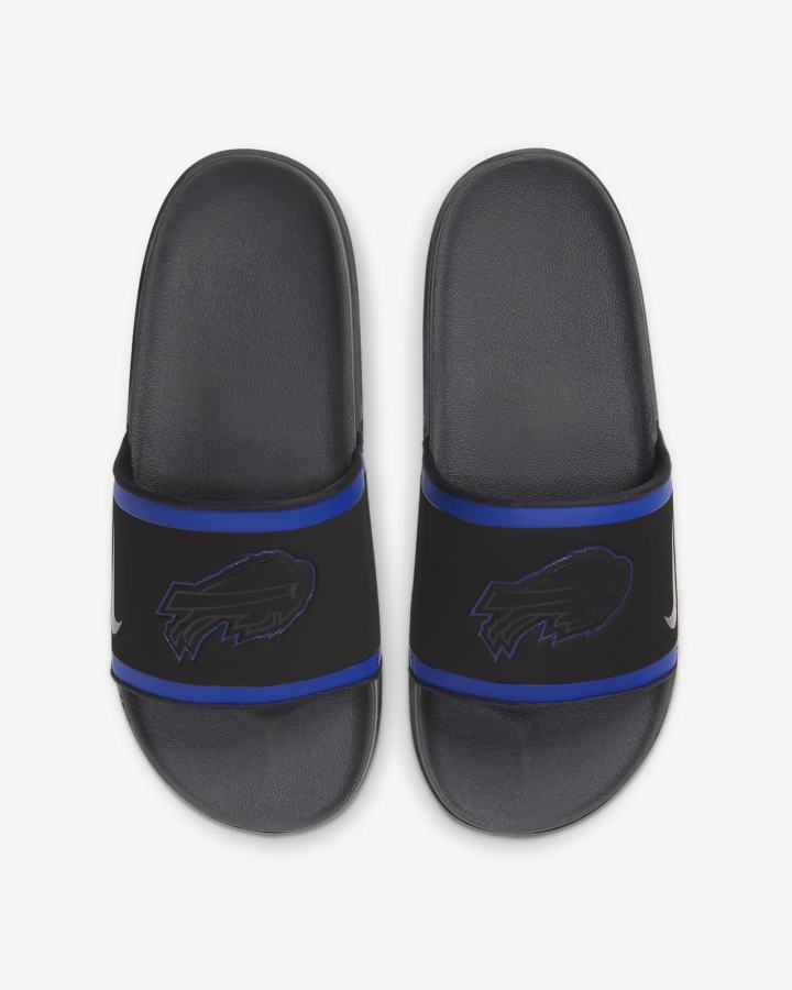 Chanclas Nike Offcourt (NFL Carolina Panthers) Hombre Negras Azul Real Rojas Gris | GZUTJ-6057