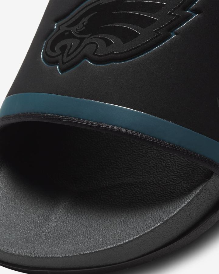 Chanclas Nike Offcourt (NFL Carolina Panthers) Hombre Negras Turquesa Blancas Gris | HGQCA-8916