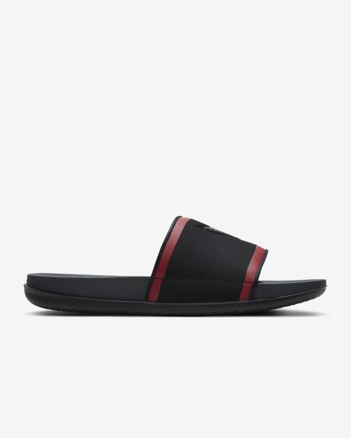 Chanclas Nike Offcourt (NFL Carolina Panthers) Hombre Negras Rojas Blancas Gris | KHDGE-2615