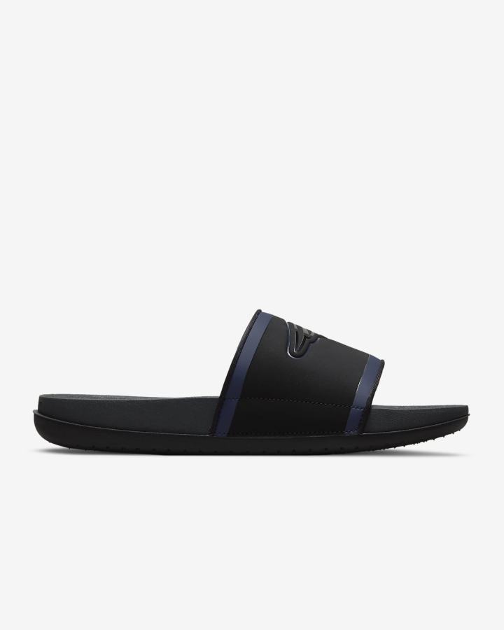 Chanclas Nike Offcourt (NFL Carolina Panthers) Hombre Negras Rojas Azul Marino Gris | MLQSU-2693