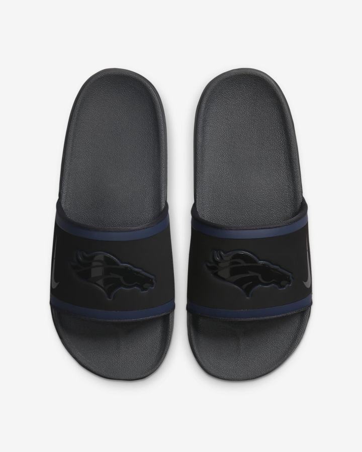 Chanclas Nike Offcourt (NFL Carolina Panthers) Hombre Negras Naranjas Azul Marino Gris | OZYRM-0597