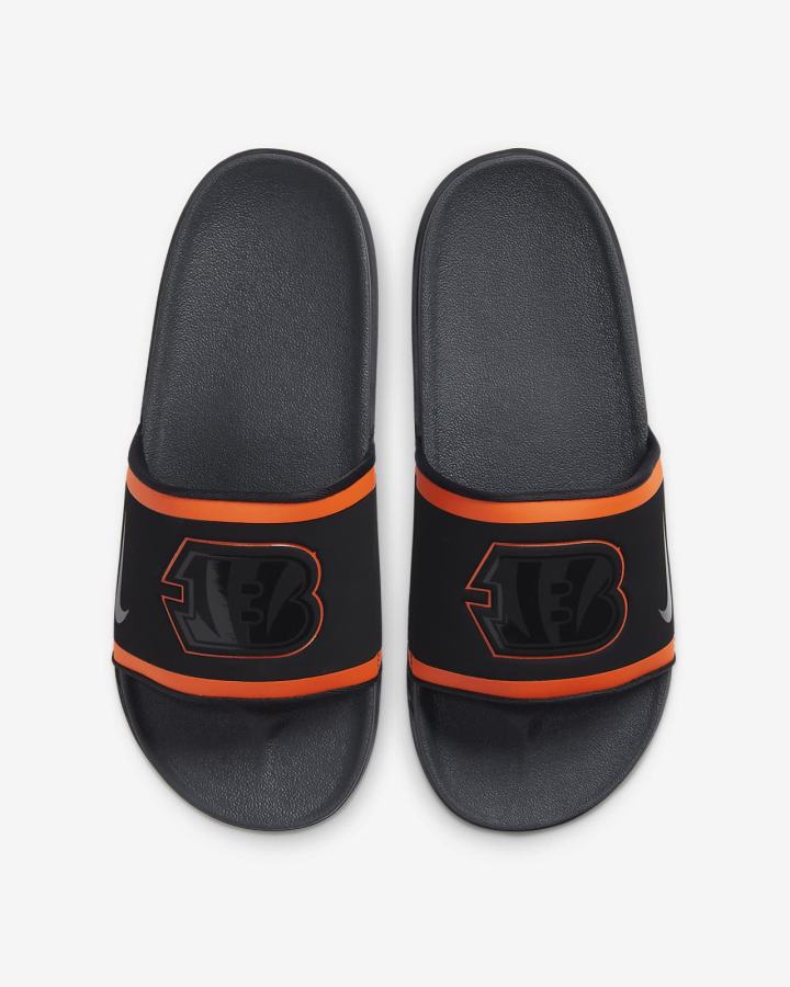 Chanclas Nike Offcourt (NFL Carolina Panthers) Hombre Negras Naranjas Blancas Gris | SIYTH-7036