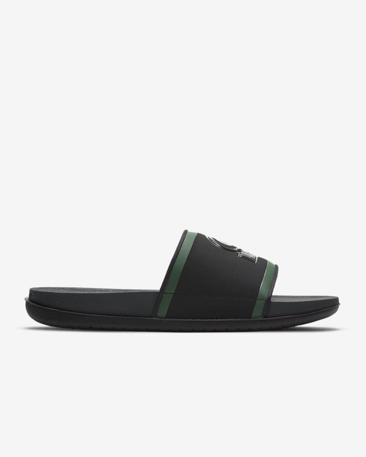 Chanclas Nike Offcourt (NFL Carolina Panthers) Hombre Negras Doradas Gris | VGBJW-0713