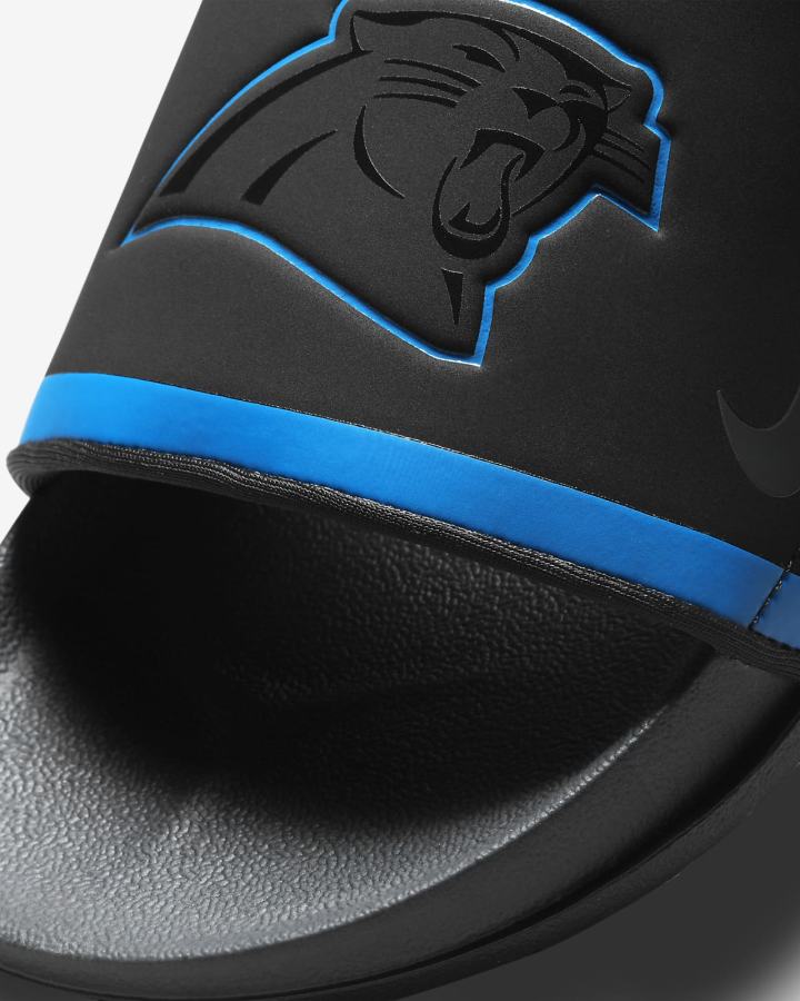 Chanclas Nike Offcourt (NFL Carolina Panthers) Hombre Negras Azules Blancas Gris | WGUYS-9742