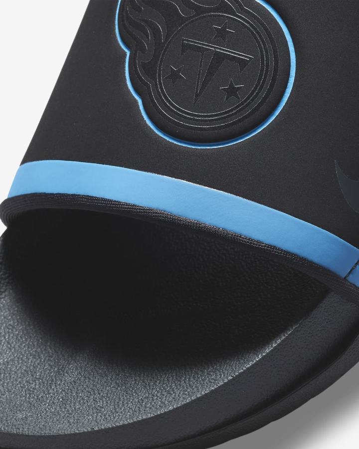 Chanclas Nike Offcourt (NFL Carolina Panthers) Hombre Negras Azul Marino Gris | XDWJT-0517