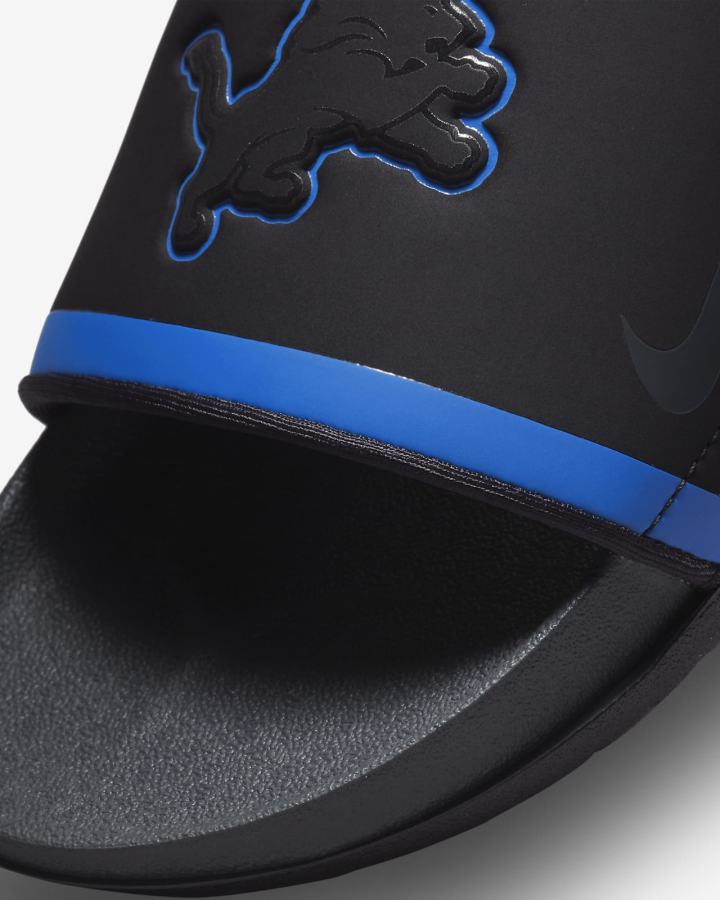 Chanclas Nike Offcourt (NFL Carolina Panthers) Hombre Negras Azules Gris | XLHSJ-5347