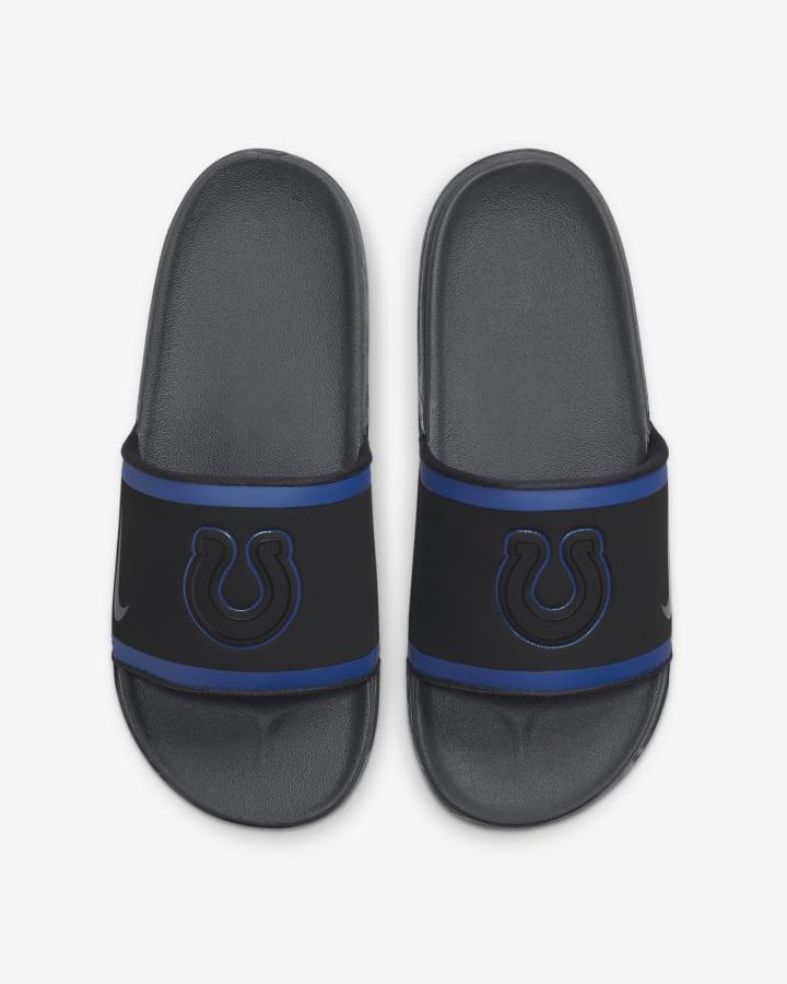 Chanclas Nike Offcourt (NFL Carolina Panthers) Hombre Negras Azules Blancas Gris | YNVOM-2706