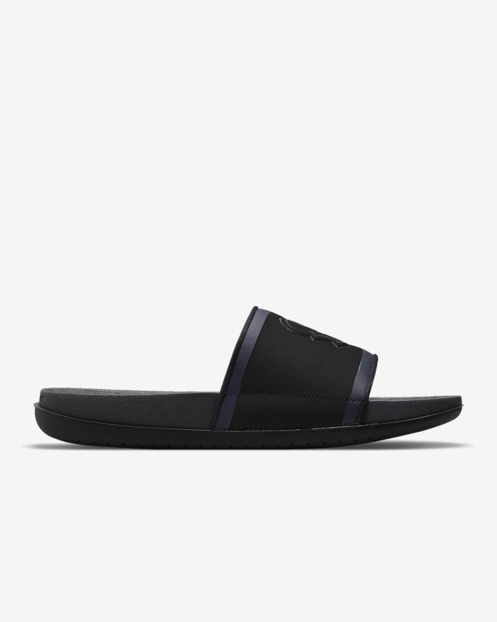 Chanclas Nike Offcourt (NFL Carolina Panthers) Hombre Negras Rojas Blancas Gris | ZVQBU-3759