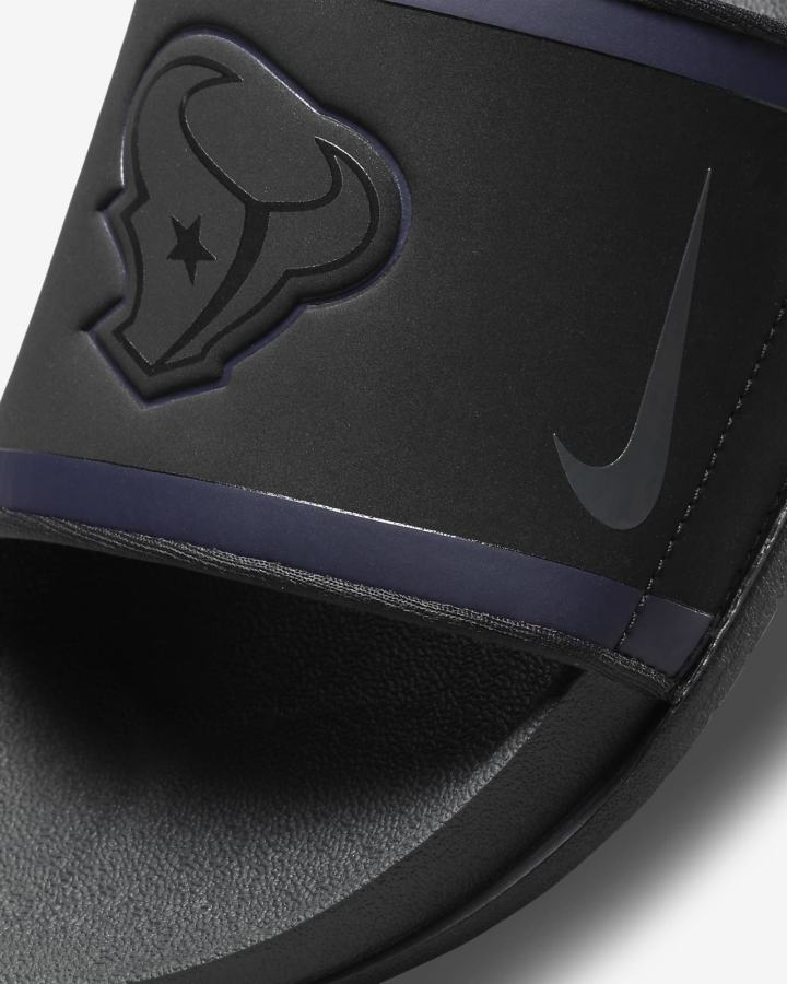 Chanclas Nike Offcourt (NFL Carolina Panthers) Hombre Negras Rojas Blancas Gris | ZVQBU-3759