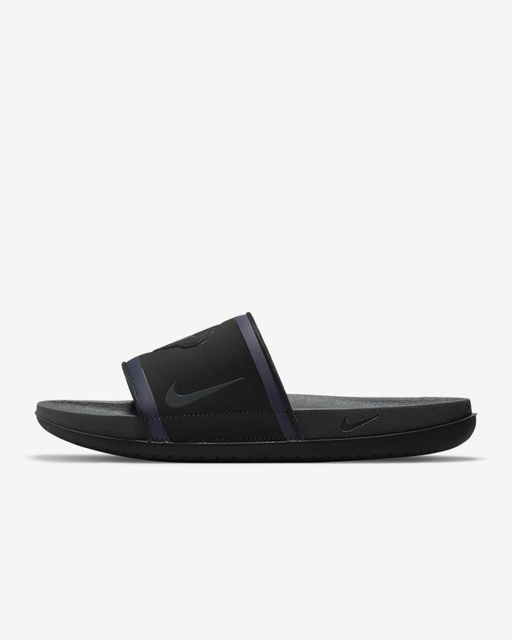 Chanclas Nike Offcourt (NFL Carolina Panthers) Hombre Negras Rojas Blancas Gris | ZVQBU-3759