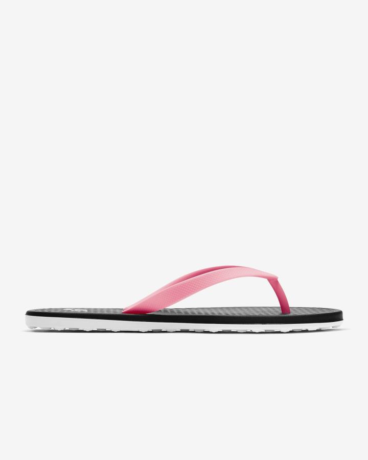 Chanclas Nike On Deck Mujer Negras Blancas | AVCNY-6504