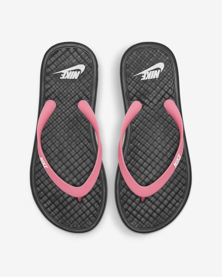 Chanclas Nike On Deck Mujer Negras Blancas | AVCNY-6504