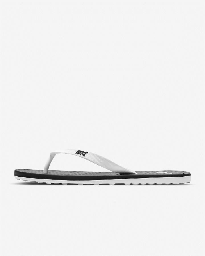 Chanclas Nike On Deck Mujer Negras Blancas Negras | MONJH-0328