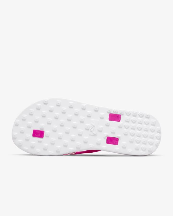 Chanclas Nike On Deck Mujer Rosas Blancas Negras | FLDYS-9356