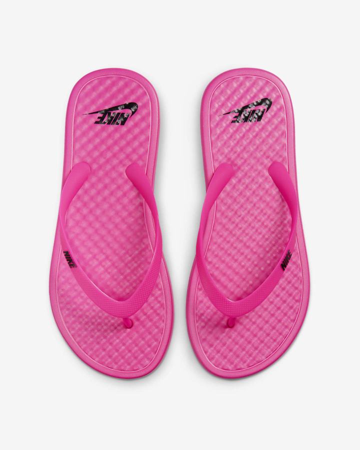 Chanclas Nike On Deck Mujer Rosas Blancas Negras | FLDYS-9356
