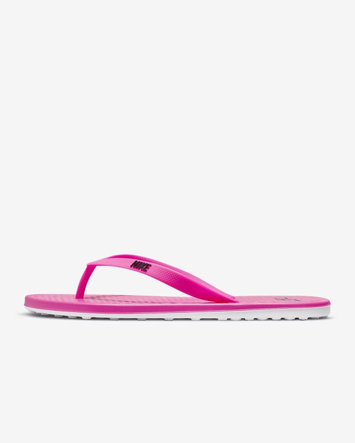 Chanclas Nike On Deck Mujer Rosas Blancas Negras | FLDYS-9356