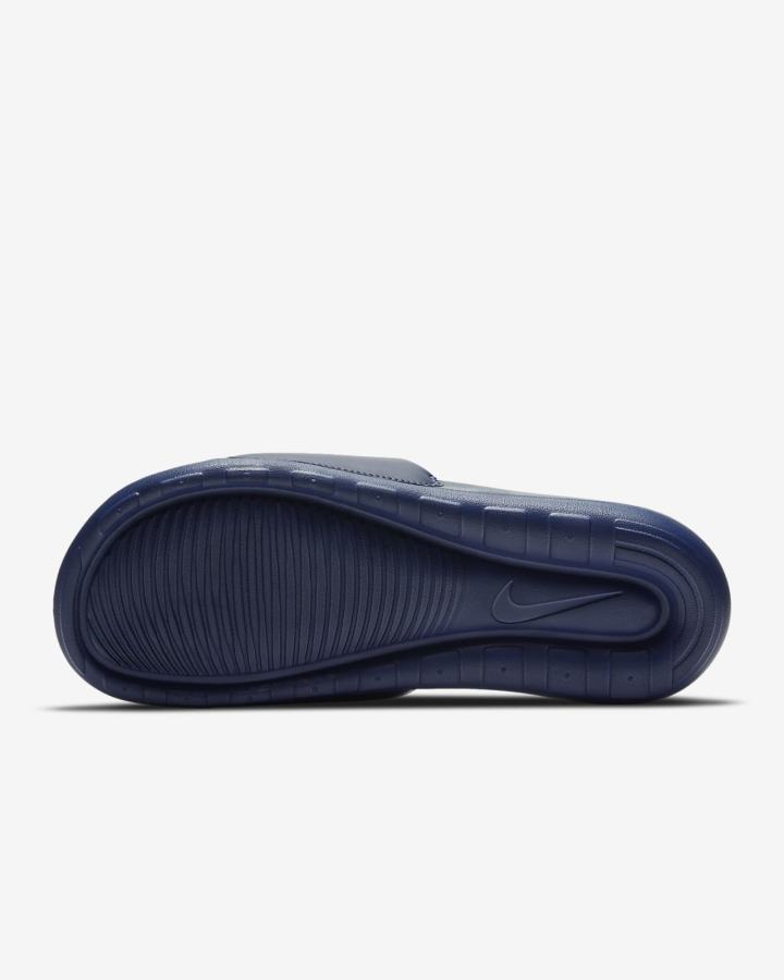 Chanclas Nike Victori One Hombre Azul Marino Blancas | DKNFU-5197