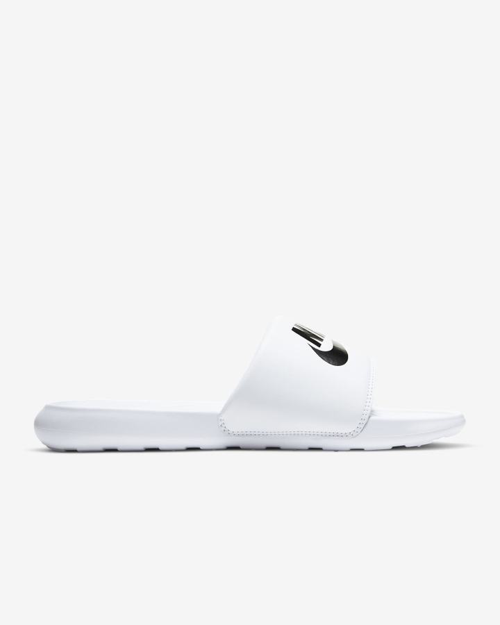 Chanclas Nike Victori One Hombre Blancas Negras | EYFZM-1493