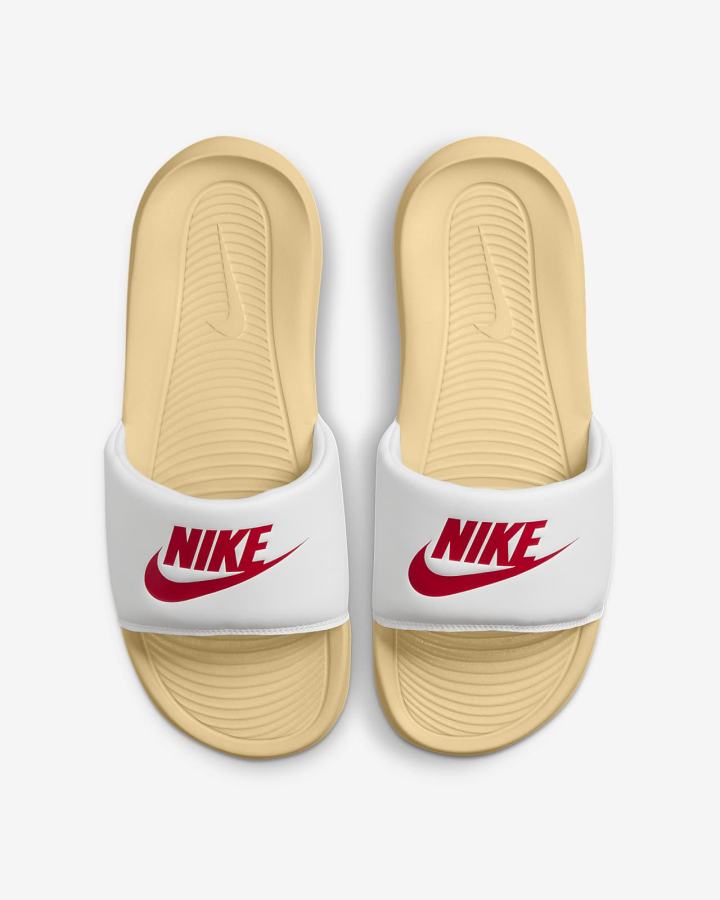 Chanclas Nike Victori One Hombre Blancas Rojas | YKTCH-4107