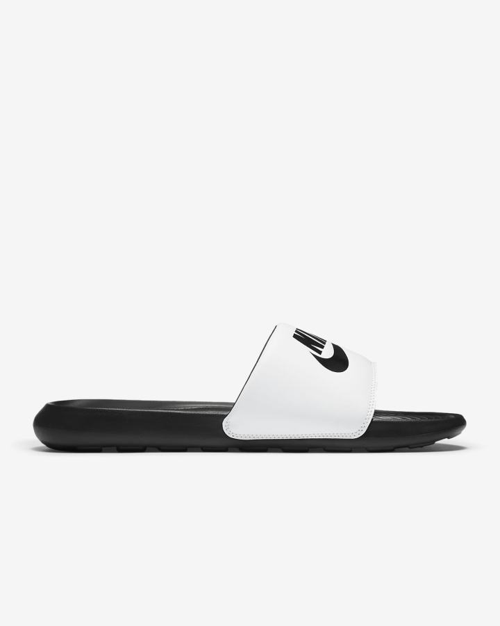 Chanclas Nike Victori One Hombre Negras Blancas Negras | JXHPA-5264