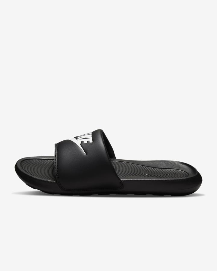 Chanclas Nike Victori One Hombre Negras Blancas | KLDWZ-9460