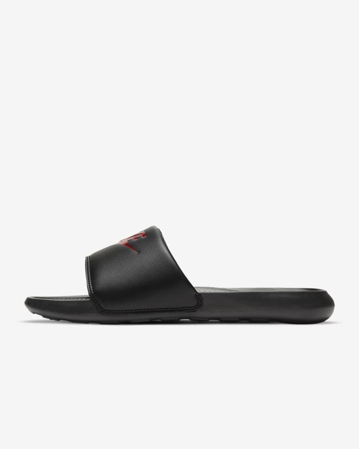Chanclas Nike Victori One Hombre Negras Rojas | VWBZG-1530