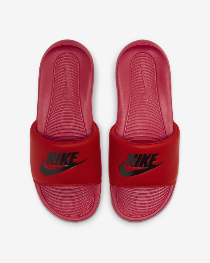 Chanclas Nike Victori One Hombre Rojas Negras | EDCYI-1804