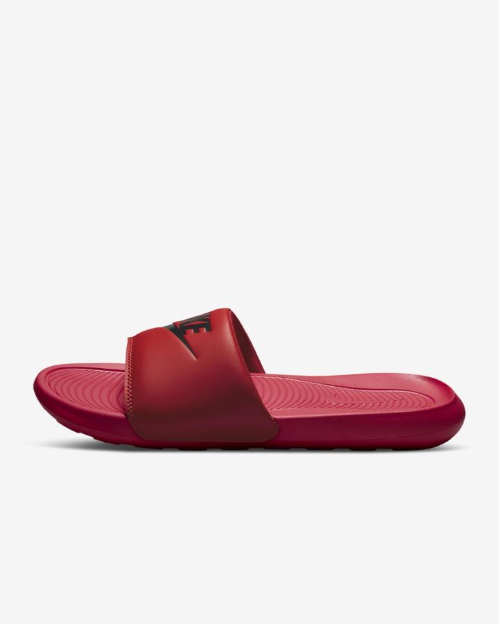Chanclas Nike Victori One Hombre Rojas Negras | EDCYI-1804