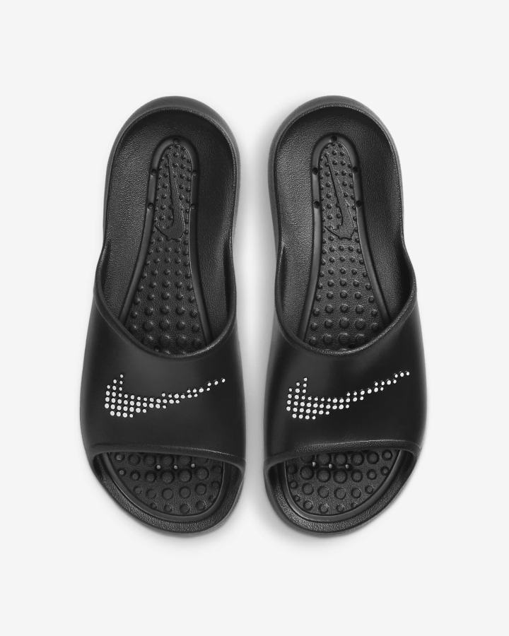 Chanclas Nike Victori One Shower Hombre Negras Blancas | IMZBU-5931