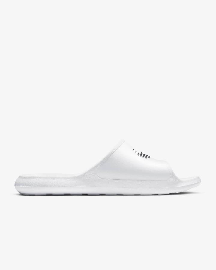 Chanclas Nike Victori One Shower Hombre Blancas Negras | YUNQS-5984