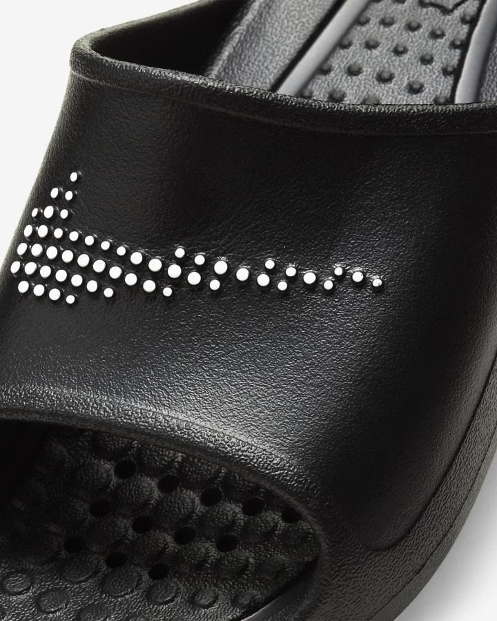 Chanclas Nike Victori One Shower Mujer Negras Blancas | XQRVS-1043