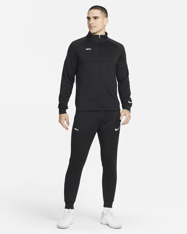 Chandals Nike F.C. Soccer Tracksuit Hombre Negras Blancas | PBONI-4537