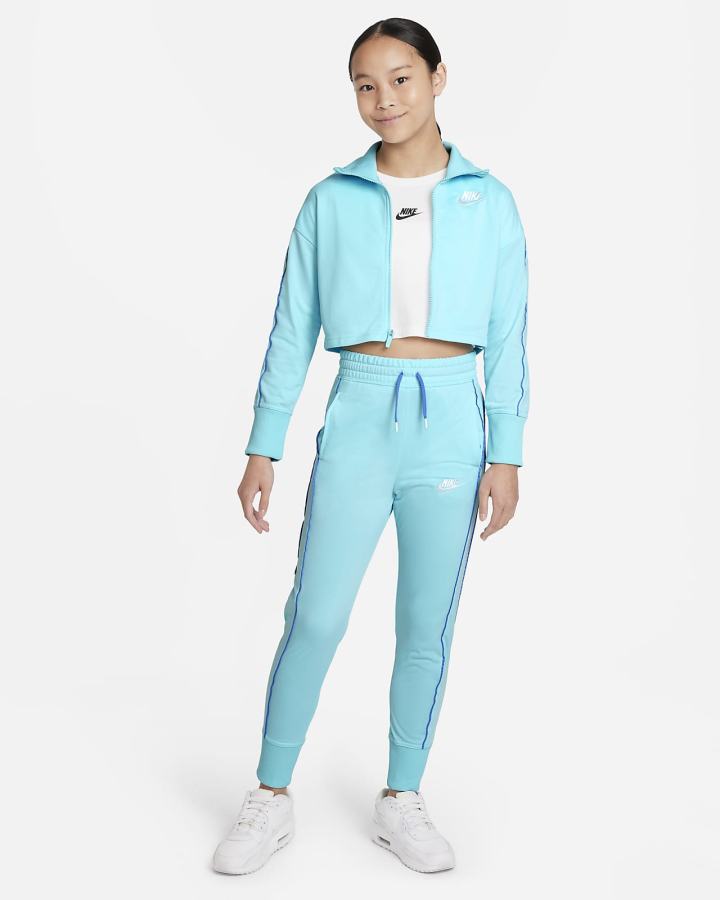 Chandals Nike Sportswear Kids High-Waisted Tracksuit Niña Blancas | AFTLE-1584