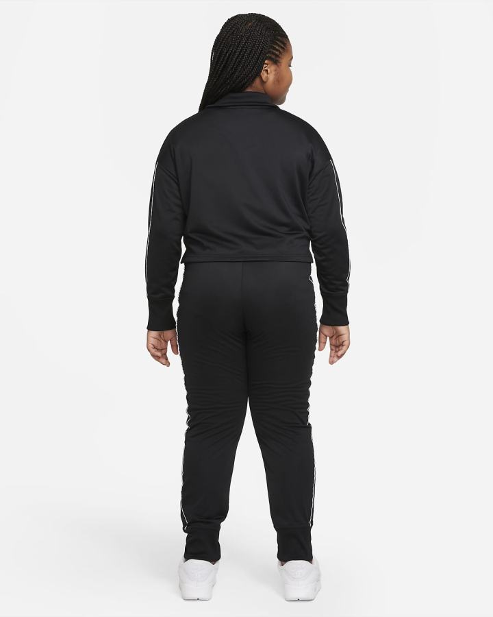 Chandals Nike Sportswear Kids High-Waisted Tracksuit Niña Negras Blancas | HGKPX-7649