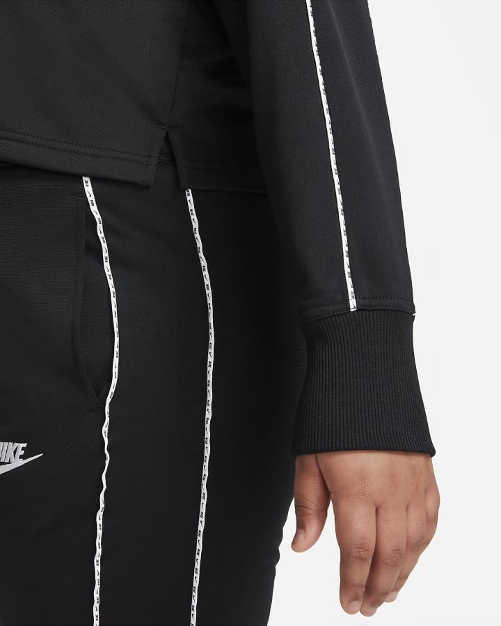 Chandals Nike Sportswear Kids High-Waisted Tracksuit Niña Negras Blancas | HGKPX-7649