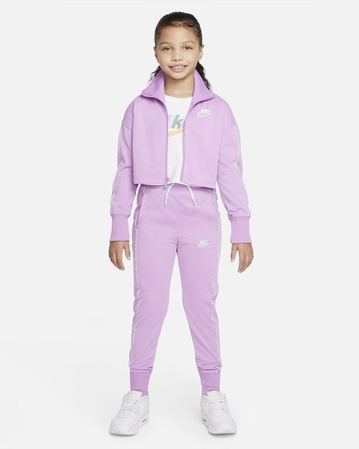 Chandals Nike Sportswear Kids High-Waisted Tracksuit Niña Moradas Verde Menta Verde Menta | ITYCF-6780